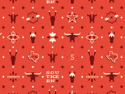 Southern Sweets Packaging bandana bull chocolate cow donkey horse jalepenos longhorn southern sweets texas