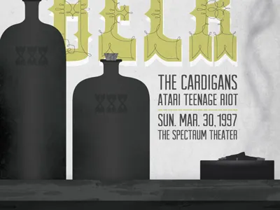 Beck Concert Poster beck illustration poster typography