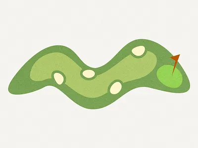 Fore! branding design golf identity illustration links logo logo design mark rebound