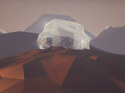 Crystalmeth Dusk 3d c4d cinema 4d crystal dusk lowpoly polyart