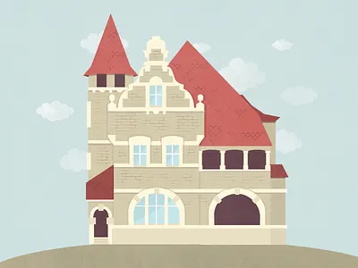 Illustration of historic building from my city building city historic illustration szczecin