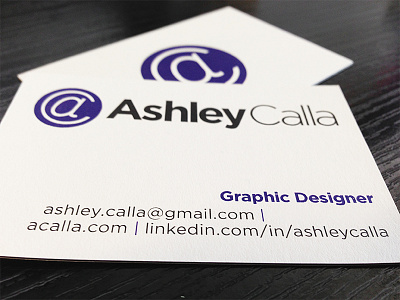 Ashley Calla Rebranding branding business cards graphic design logo typography