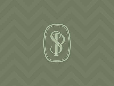 P & S Monogram chevron green lozenge monogram p pattern s wip