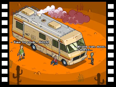 Freaking Bad 8 bit breaking bad iso paul pixel pixelart