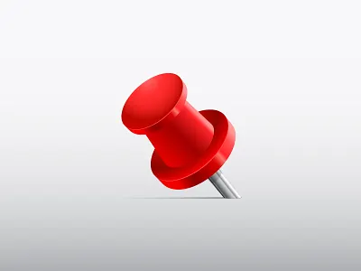 Pin icon illustrator pin pinned red vector