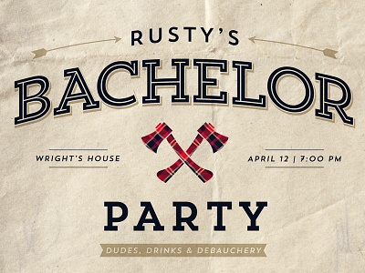 Bachelor Party Invite axe bachelor bachelor party invitation invite lumberjack party