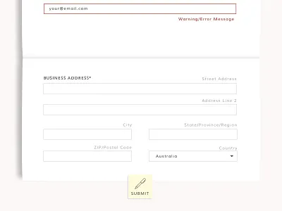 Sign-Up Form button design form minimal monicon sign up submit web