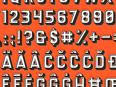 Coffee Pot : Progress characters diacritics display font glyphs latin lettering letters numbers numerals retro titling type type specimen typeface typography wip
