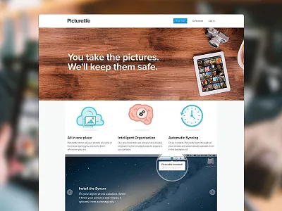 Picturelife design marketing site photography picturelife website