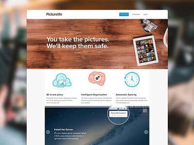 Picturelife design marketing site photography picturelife website