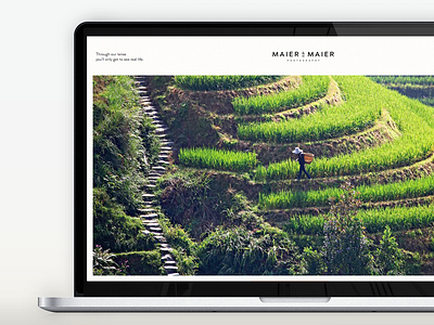 Maier & Maier Photography Portfolio clean flat interface interface design minimal photography portfolio responsive travel ui webdesign