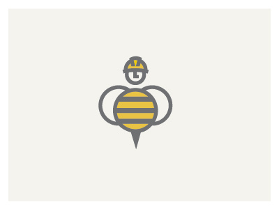 Worker Bee bee construction hard hat honey inset man wings worker