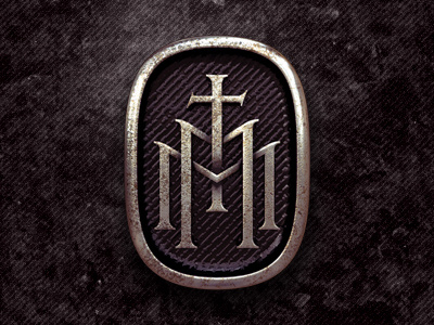 Monogram Badge 3d metal monogram