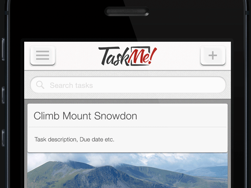 TaskMe iPhone UI design android animation app application clean gif iphone settings simple task taskme ui user interface