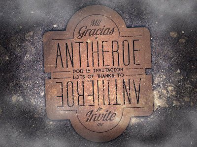 Dribthanks antiheroe antiheroe.com gracias photoshop textures thanks typography