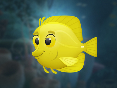Fish Character - WIP character fish tropical work in progress yellow tang