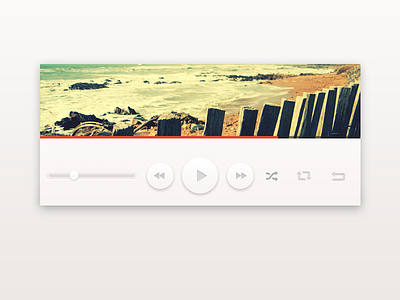Clean Player clean music music player player white