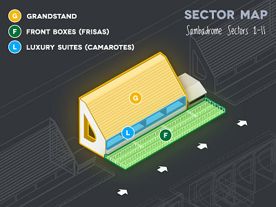 Sambadrome Sector Map carnival chart map rio.com sambadrome seating sector