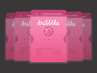 Invitation Dribbble dribbble invitation