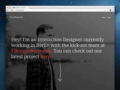 New Website design designer interaction portfolio responsive rwd web website