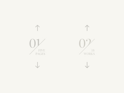 Portfolio Pagination arrow icon pages pagination progress typography