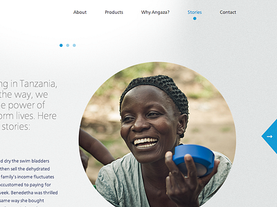 Angaza Design: Stories Page