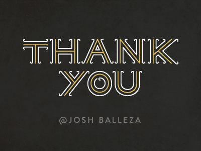Thank You debut thank you thanks typography
