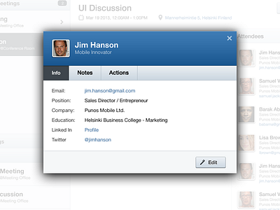Modal View dialog ipad modal widget