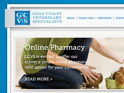 MyGCVS Veterinary Site animal responsive veterinary web