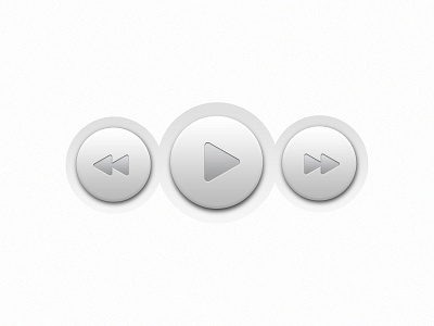 Video Controls buttons forward light play ui