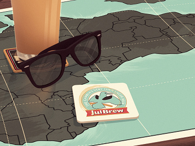 Beermat digital editorial illustration life still