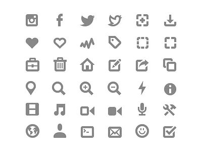 Simplisticons FREE download free icons pack vector