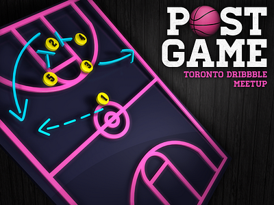 Post Game 3d cinema 4d dribbble meetup photoshop toronto