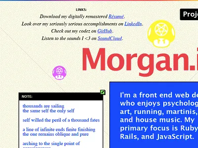 Dumb stuff blue gradient icon interface lucida grande pink purple red times web yellow