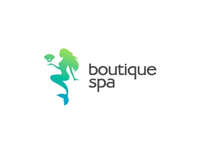 mermaid v.2 (with perfetto-ads.ru) beauty logo mermaid spa