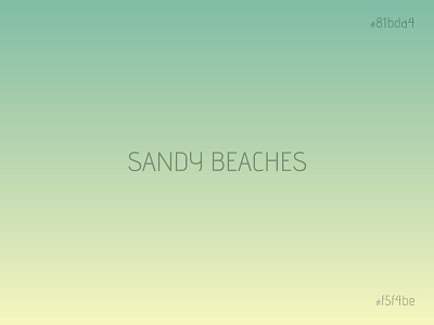 Sandy Beaches beach beaches blue gradient green sand sandy white