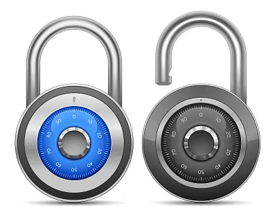 Vector Padlocks adobe illustrator glossy illustration lock padlock vector