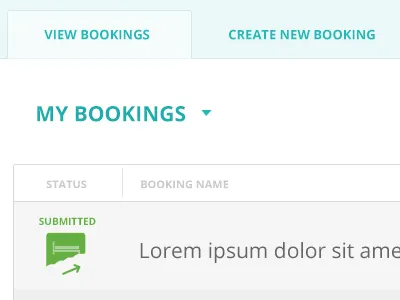 More Bookings app ia icons ui ux web application