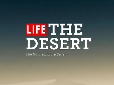 Life-The Desert archer book cover gradient red typography