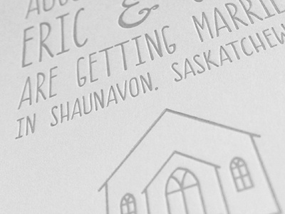 Save The Date letterpress