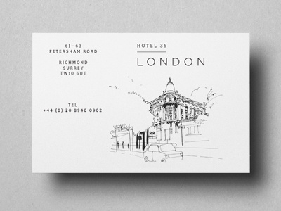 Hotel 35 brand identity kyle poff logo