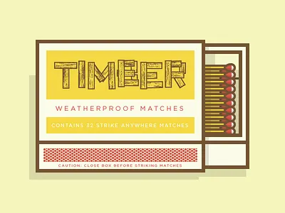 VS Matches fire pattern icon illustration matches texture typography vector wood