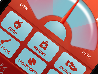 Dribbble Shots diabetes app