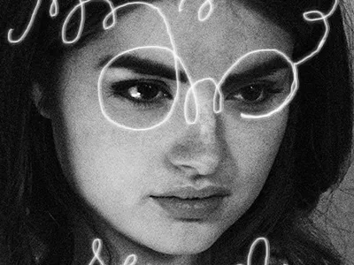 Collaboration with Brandon Wickencamp brush digital doodling illustration ink photography script tuesday bassen type typography