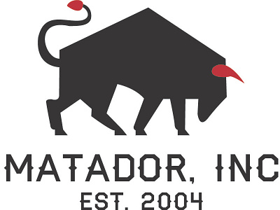 Matador, Inc Logo blue bull logo matador red texas western white