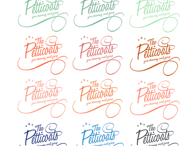 petticoats 2 logo music signet singer typo typography