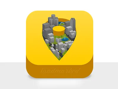 Landmarked App Icon app app icon icon ios