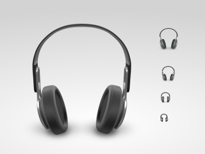 Headphones 3d blender gnome icon inkscape