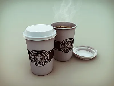 Coffe Cups cinema 4d coffee cups fresh roasted