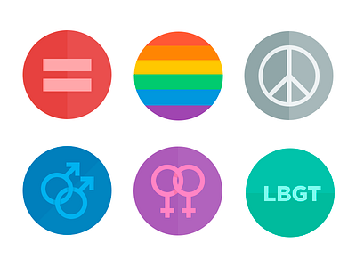 Love equality flat gay icon marriage rights ui